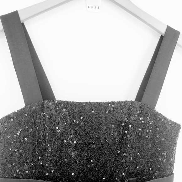 Jessica McClintock Sequin Bow Cocktail Dress - Picture 6 of 8